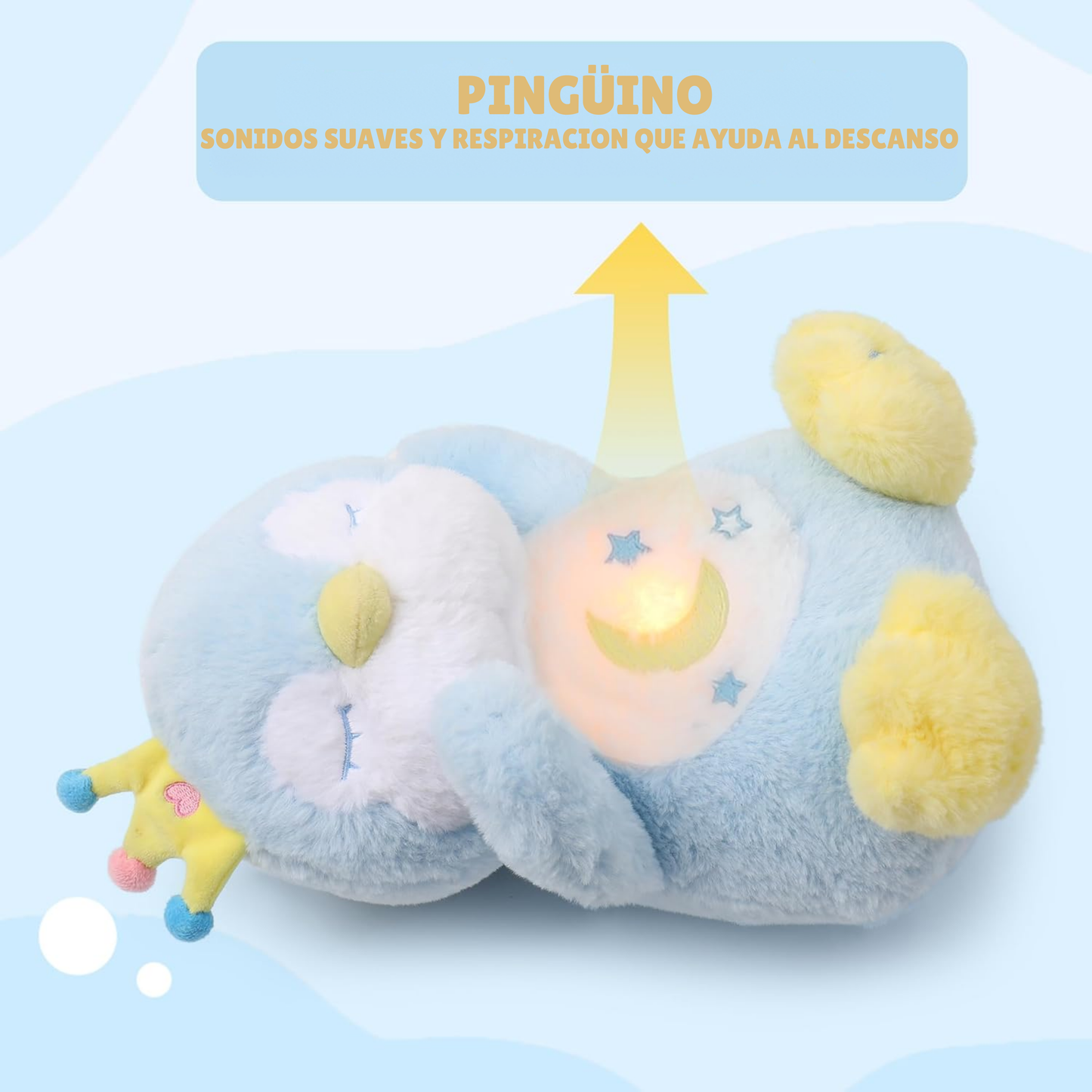 Peluche Anti Estrés Pingüino Musical - Relajación Infantil y Sensibilidad